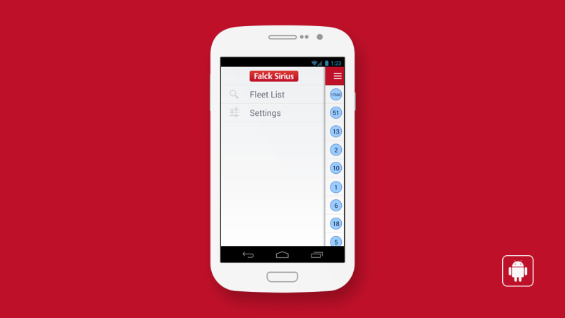 Falk Sirius – Android App Design
