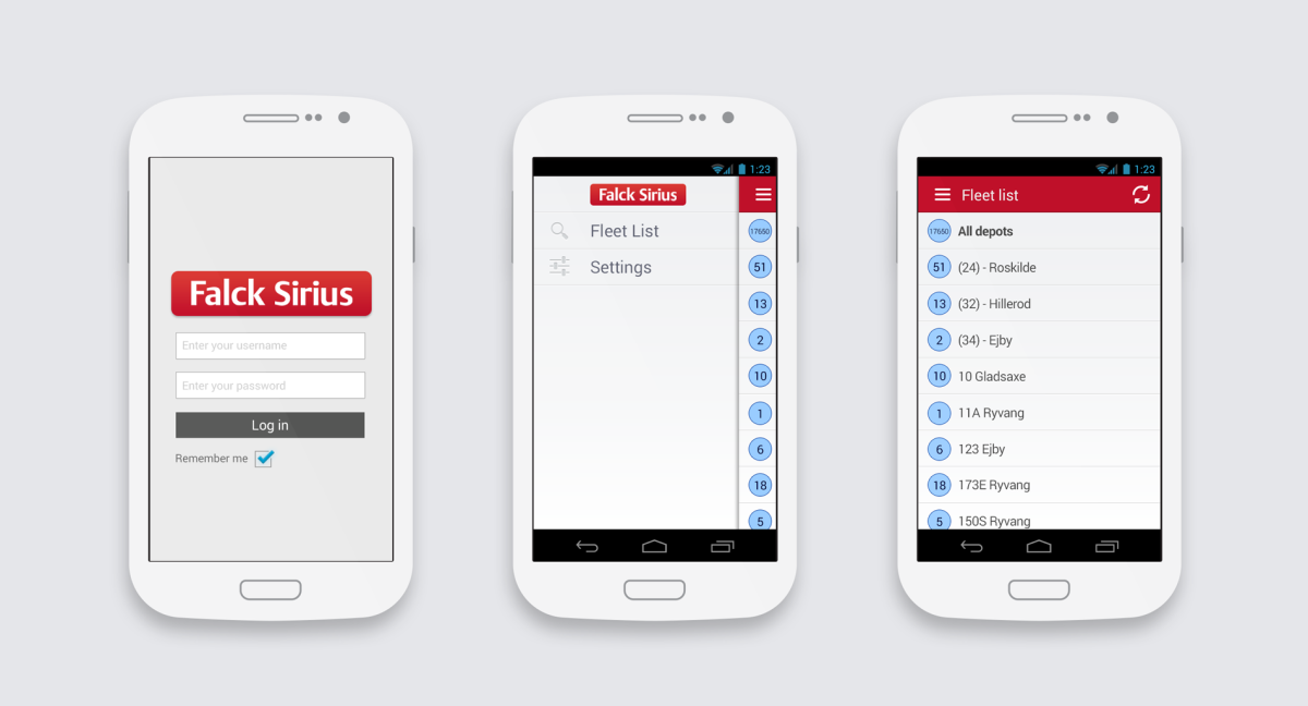 Falk Sirius Android App 1
