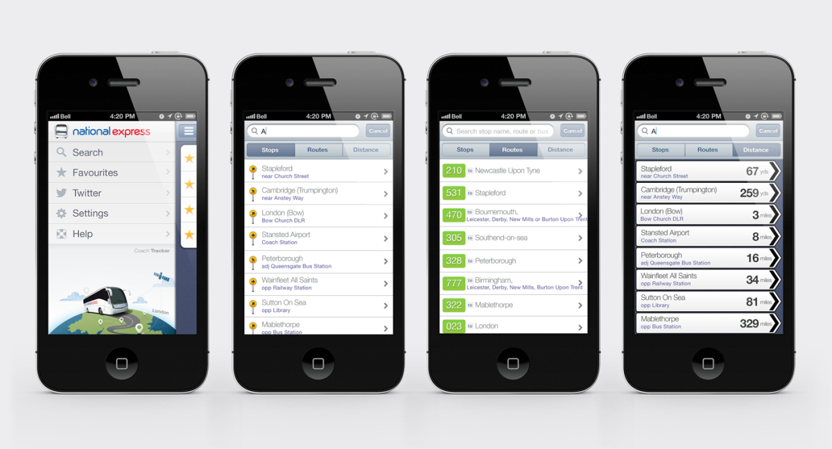 National Express Coach iOS App 2