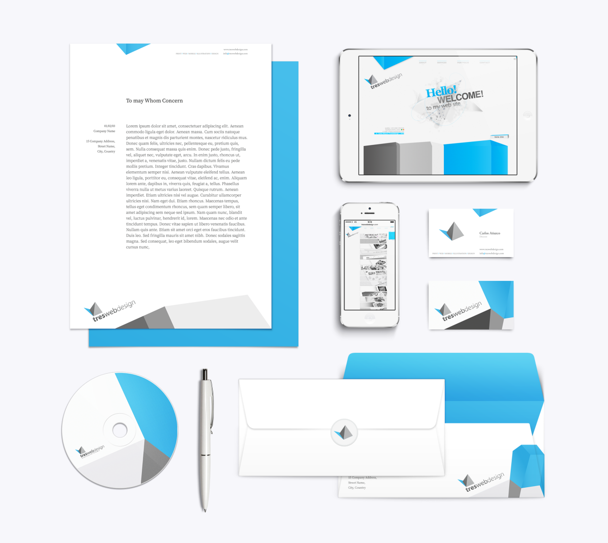 Treswebdesign Branding & Website 1