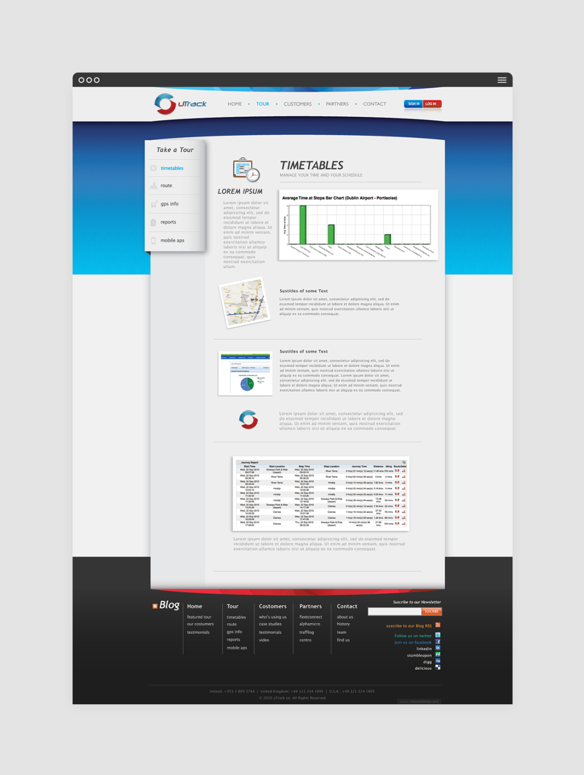 uTrack Web Template 3