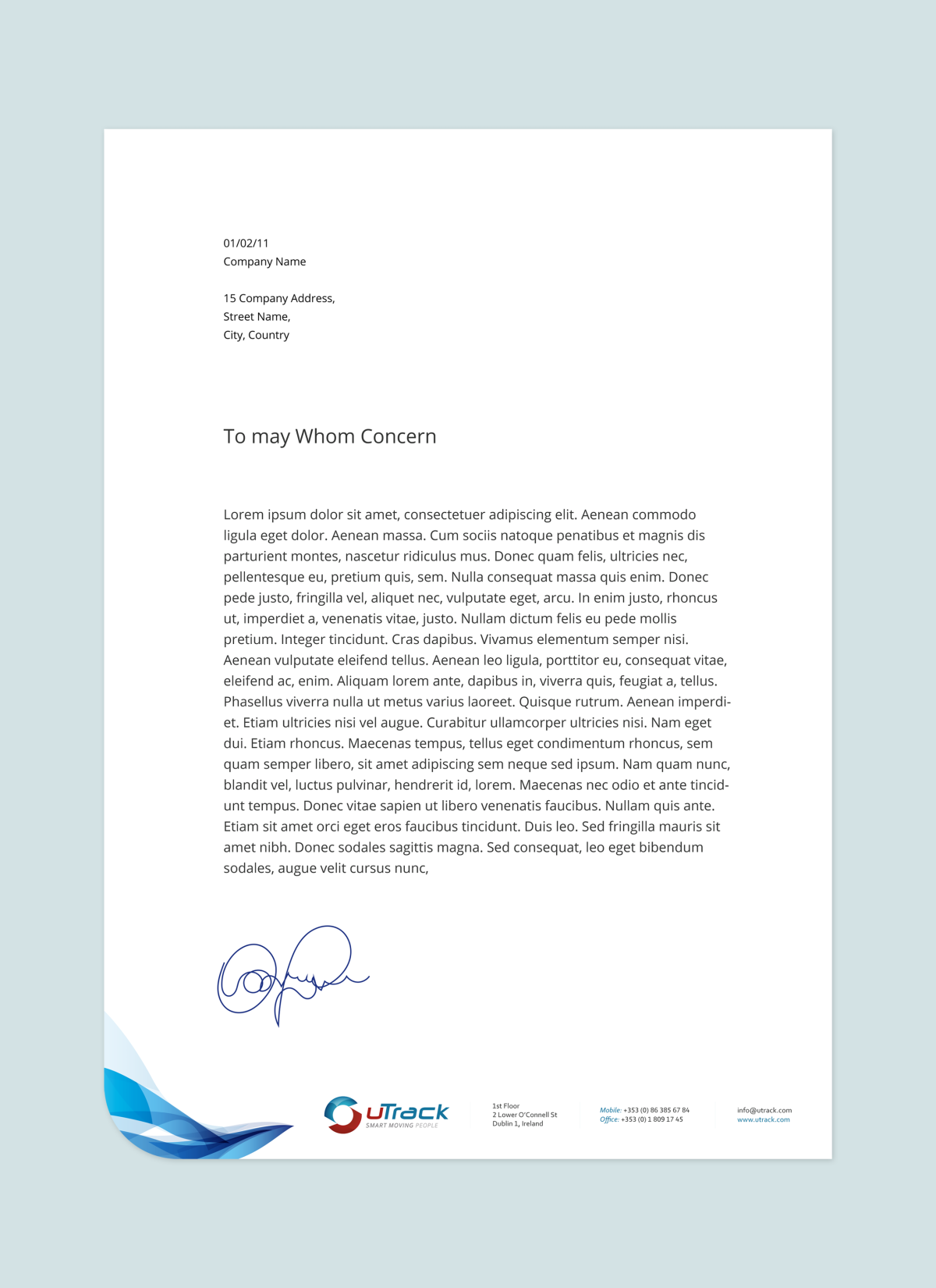 uTrack Logo Retouch & brand Design 3